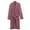 Brown-C, variant on Women Cute Warm Flannel Plush Bathrobes Star Pattern Hooded Button up Long Robe L Multicolor