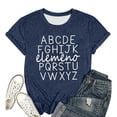 thumbnail image 3 of Short Sleeve T Shirts For Women Letter Print Casual Crew Neck Graphic Sun Shirt Women, 3 of 3