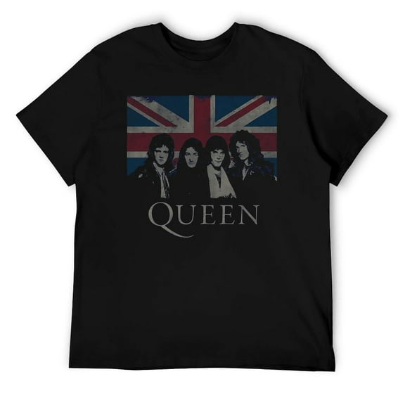 British Rock Inspired Unisex T-Shirt, Union Jack Retro Music Graphic Tee, Vintage Band Style Top for Men Women Style S
