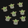 thumbnail image 2 of Venta al por mayor 20pc Disney Star Wars bebé Yoda Grogu mandaloriano encantos aleación nueva Metal gota aceite DIY pulsera collar fabricación de joyas, 2 of 4