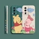 thumbnail image 5 of Case For Redmi K60E K60 K50 K40S K40 K30 9A 9 8A 8 10 Pro 4G 5G Colour Simple Liquid silicone Case Piglet Winnie the Pooh Bear, 5 of 5