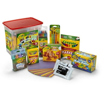 Crayola Creativity Tub, Art Set, 90 Pcs, Toys for Kids, School Supplies, Teacher Supplies, Ages 5+