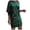 A-Green693, variant on Women's Off Shoulder Sweater Dress Batwing Sleeve Ribbed Knit Shift Dress Casual Chic Night Out Evening Dress