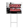 thumbnail image 1 of Unisex Salon (18" x 24") Yard Sign, Includes Metal Step Stake, 1 of 6