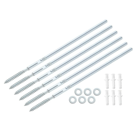 6 Pcs Floating Shelf Brackets Metal Hidden Shelf Support Brackets 8 x 300mm(0.3 x 11.8 Inch) Invisible Shelf Brackets