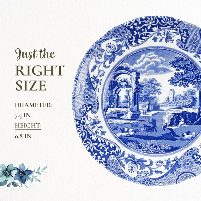 【8枚セット】美品！Spode Blue Italian 青白い風景画 大皿 Amazon.com: Spode Blue Italian Pasta Bowl, Set of 4-9 Inch Shallow