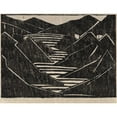 thumbnail image 2 of Jacoba van Heemskerck 18x15 Gold Ornate Wood Frame and Double Matted Museum Art Print Titled - Fjord (1916), 2 of 4