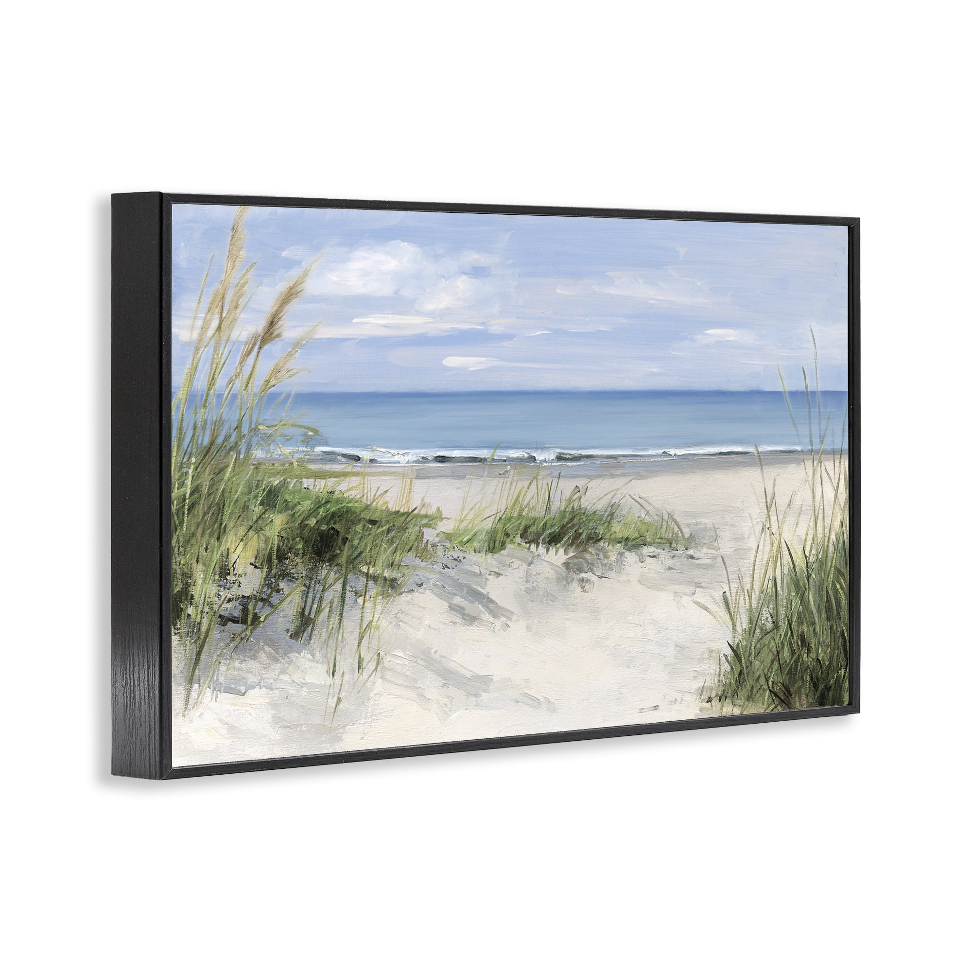 Stupell Industries Tall Grasses by Beach Coast Black Framed Giclee Art, design by Sally Swatland