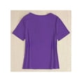 thumbnail image 2 of Playera Blusa Divertida De Capybara Tomando Jugo Ropa De Mujer Capibara Color Morado Talla Grande Marca Emil SaEs, 2 of 4