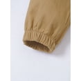 thumbnail image 7 of Kaerm Kids Boys Cargo Pants Cotton Casual Pants Drawstring Loose Jogging Bottoms Elastic Cuffed Cargo Khaki 12, 7 of 7