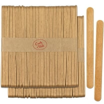 CraftySticks- 100 Pack 4.5 Inch Gold Metallic Painted Popsicle Sticks, Wood Craft Sticks for Crafts, Learning and STEM Basics