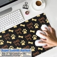 thumbnail image 4 of Long Mouse Pads for Desk,Happy Dog and Footprints Desk Mats on Top Of Desks, Desk Mouse Pad Extra Large with 3mm Non-Slip Base and Stitched Edge for Gaming,Office,Work,Home 31.5"x15.7", 4 of 6