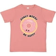 thumbnail image 3 of Inktastic Donut Worry Be Happy Pink Sprinkle Donut` Boys or Girls Toddler T-Shirt, 3 of 5
