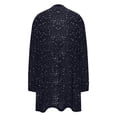 thumbnail image 5 of OGLCCG Womens Sparkly Sequins Cardigan Lightweight 3/4 Sleeve Open Front Shrug Bolero Jacket Loose Fit Party Glitter Outwear, 5 of 8