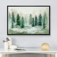 thumbnail image 3 of wall26 Framed Canvas Print Wall Art Pastel Green Pine Tree Forest Landscape Nature Wilderness Illustrations Fine Art Decorative Rustic Multicolor for Living Room, Bedroom, Office - 24"x36", 3 of 5