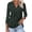Army Green, variant on Women Flowy V Neck 3/4 Sleeve Polka Dot Casual Fashion Vacation Travel Loose Tops Blouse, Green M