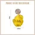 thumbnail image 2 of Rose Petal Tassel Earrings Fashion Bohemian Acrylic Flower Earrings Large Size Resin Flower Earrings-Yellow, 2 of 5