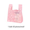 thumbnail image 2 of Matsuzay 50 Uds. De bolsas de plástico transparente con diseño de Sakura, bolsa de transporte colorida, bolsillo de almacenamiento seguro portátil Decoración del hogar 1 pequeño 20*36 12cm Matsuzay HA075275-01, 2 of 6