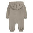 thumbnail image 4 of Gibobby Baby baby-girls Jumpsuit, 100% Organic Cotton One-piece Long Sleeve Quilted Outfit Coverall(Grey,3-6 Months), 4 of 6