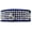Blue, variant on Dog, Puppy  Pet Designer Croc Collar, "Five Row Clear Crystal"