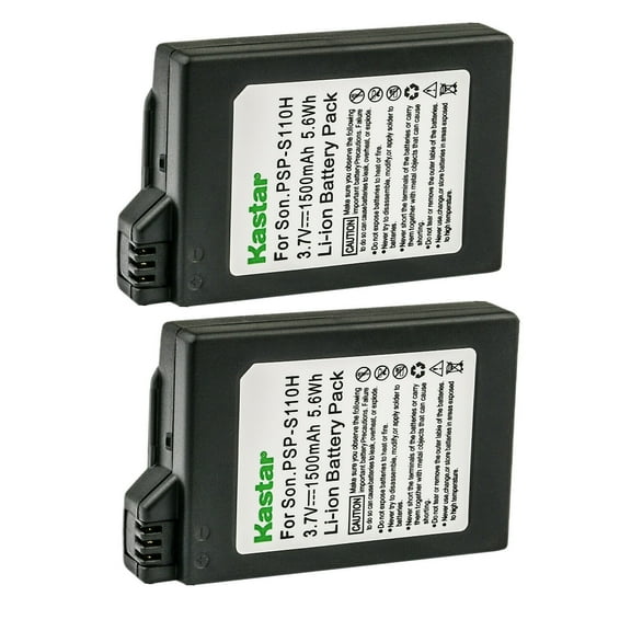 Kastar 2-Pack PSP-110 Battery Replacement for Sony PSP-110 PSP110 Battery, Sony PSP-1003, PSP-1004, PSP-1005, PSP-1006, PSP-1007, PSP-1008, PSP-1010, PSP Fat Video Game PSP Playstation