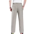 thumbnail image 2 of Quealent Casual Pants Men Relaxed Men's Relaxed Fit Straight Leg Cargo Pant (Khaki,3XL), 2 of 5