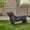 Black + Magnesium Oxide#72984, variant on Rustic Elephant Garden Stool with Copper Patina Finish, Durable Lightweight Concrete Accent Table for Patio, 11.25x13.25x12.5 Inch Bronze Stool