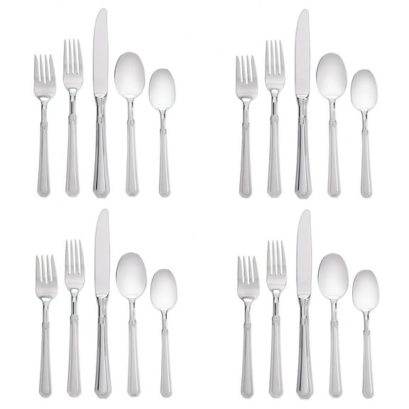 Pfaltzgraff Providence (Glossy) 18/10 Stainless 20pc. Flatware Set
