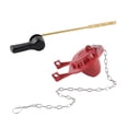 thumbnail image 3 of twisto Toilet Flush Lever Fits Most Front Loading Toilet with Brass Handle Four Adjustable Holes Stainless Steel Chain And Complete Upgrade Kit Suitable for black, 3 of 8