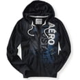 thumbnail image 1 of Sudadera con capucha ligera Aeropostale para hombre negra XS, 1 of 1