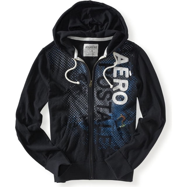 Sudadera con capucha ligera Aeropostale para hombre negra XS