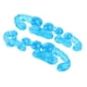thumbnail image 2 of 2 pares de separadores de dedos de 5 agujeros para aliviar el dolor Corrector de Hallux Valgus elástico suave, 2 of 5