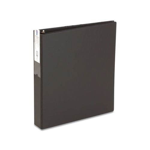 Economy Non-View Binder with Round Rings 3 Rings, 2" Capacity, 11 x 8.5, Black, 4501