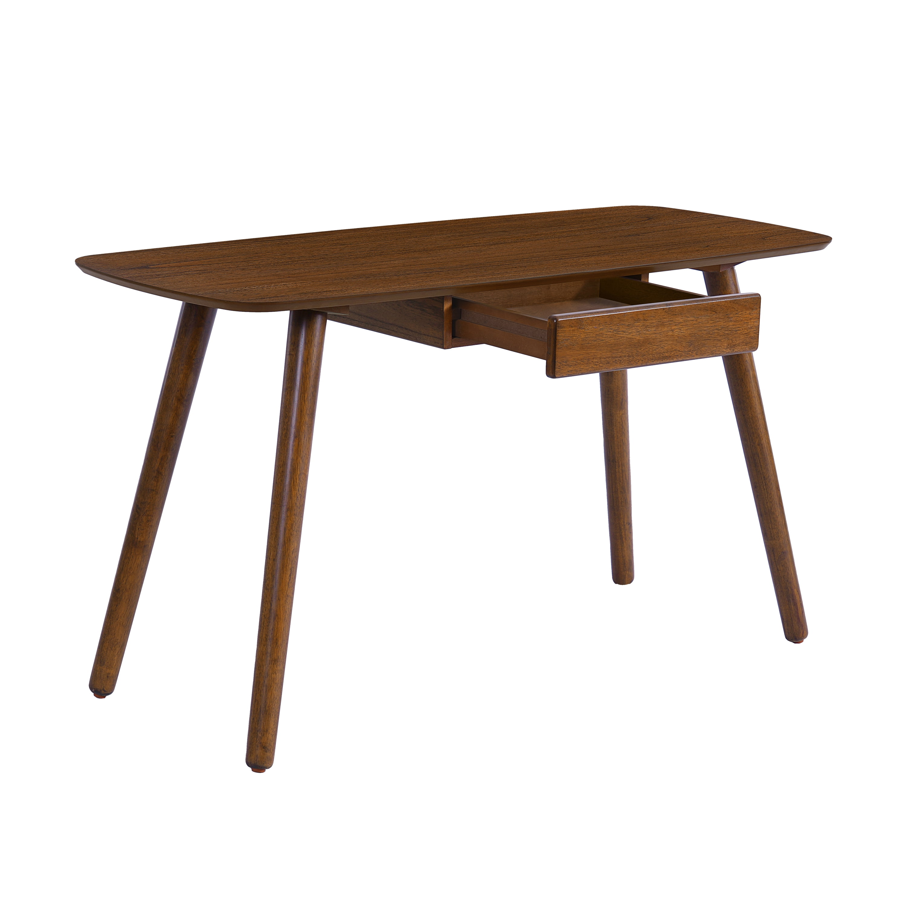 Euroco Study Computer Desk,Office Desk, Study Table,Writing Desk with Drawer for Home ,Office Modern Furniture,Walnut Color