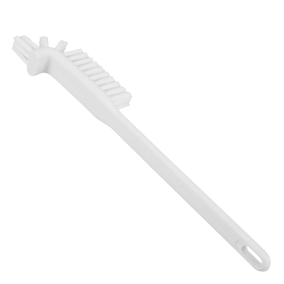 NICEXMAS Soft Bristle Dish Scrub Brush with Handle for Kitchen Appliances and Sink Cleaning