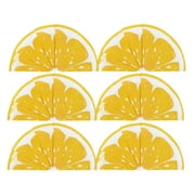64Pcs Lemon Round Paper Napkins 6.8 inches Fruit Disposable Luncheon Napkin for Summer Gatherings Birthday Wedding Baby Showers Hawaiian Luau Fiesta Party Supplies or Everyday Use