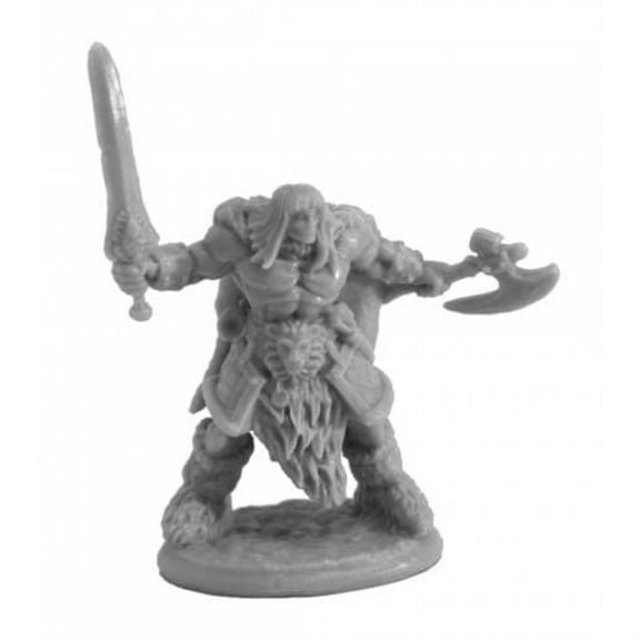 Ankoa Barbarian Hero Miniature 25mm Heroic Scale Figure Dark Heaven Bones Reaper Miniatures