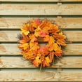 thumbnail image 4 of Xihbxyly Ofertas de Outlet Liquidación de Exceso de Existencias Corona de Flores En Forma de Calabaza y Bayas para Colgar En La Puerta, para Festival En Acción de Gracias, Corona de Flores En Hojas d, 4 of 5