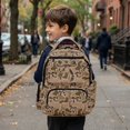 thumbnail image 3 of HUIACONG Tan Camo Bow School Backpack for Boys Girls Ages 6-18 Water Resistant Multi Pocket Padded Adjustable Straps Large Capacity Bookbag for Elementary Middle High School Daily Use, 3 of 7