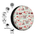 thumbnail image 4 of Sikiie funny dogs and love Print PVC Leather Spare Tire Wheel Cover Spare Tire Cover, for Car Truck SUV Camper Trailer Universal Fit-15 inch, 4 of 6