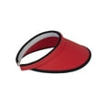 thumbnail image 3 of Top Headwear 2 Tone Cotton Clip On Visor 3 Inch Wide Brim Red/Black, 3 of 4