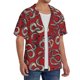 thumbnail image 2 of Balery Snake Camisa Casual de Manga Corta con Botones para Hombre, Texturizada, Estilo Cubano, para Playa, Verano-3X-Large, 2 of 5