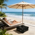 thumbnail image 4 of Support Stable Étanche pour Parasol de Plage Lourd 35 Litres, Remplissable d'Eau, Extérieur, Terrasse, Jardin, Camping, Randonnée, Base de Poids, 4 of 5