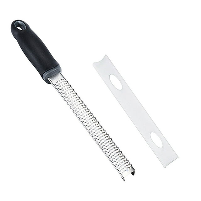 Destyer Stainless Steel Cheese Grater With Zester Kitchen Tool For Grating And Zesting Kitchen Grater Safe black 1Set