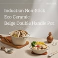 thumbnail image 2 of [TRUECOOK OFFICIAL] Induction Non-Stick Eco Ceramic Beige Double Handle Pot 20cm, 2 of 8