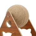 thumbnail image 3 of Toy Cat Scratcher Toy Interactive Wood Natural Sisal Cat Scratching Ball For Cats And Kittens, 3 of 8
