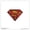 Unframed Version, variant on Gallery Pops DC Comics Superman - S-Shield Comic Mosaic Logo Wall Art, Unframed Version, 12" x 12"