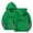 Green, variant on CPNG Girls Hoodies Tops Heart Print Long Sleeve Hooded Sweatshirts with Front Pocket Kids Loose Fit Daily Pullover Sweatshirt