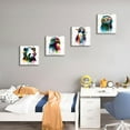 thumbnail image 4 of Graffiti Animal Canvas Wall Art Kids Room Watercolor Chimpanzee Panda Pictures Wall Decor Cartoon Cute Funny Penguin Bear with Headphone Painting Colorful Nursery Bedroom Home Decorations 14x14 4 Pcs, 4 of 6