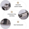 thumbnail image 5 of 4Pcs Stainless Steel Adjustable Pipe Support Clamps, Wall Mount Pipe Support, Strong, Stable for Diameter 32-34MM, for Fixing Pipes, Tubes, Rods Etc., 5 of 5